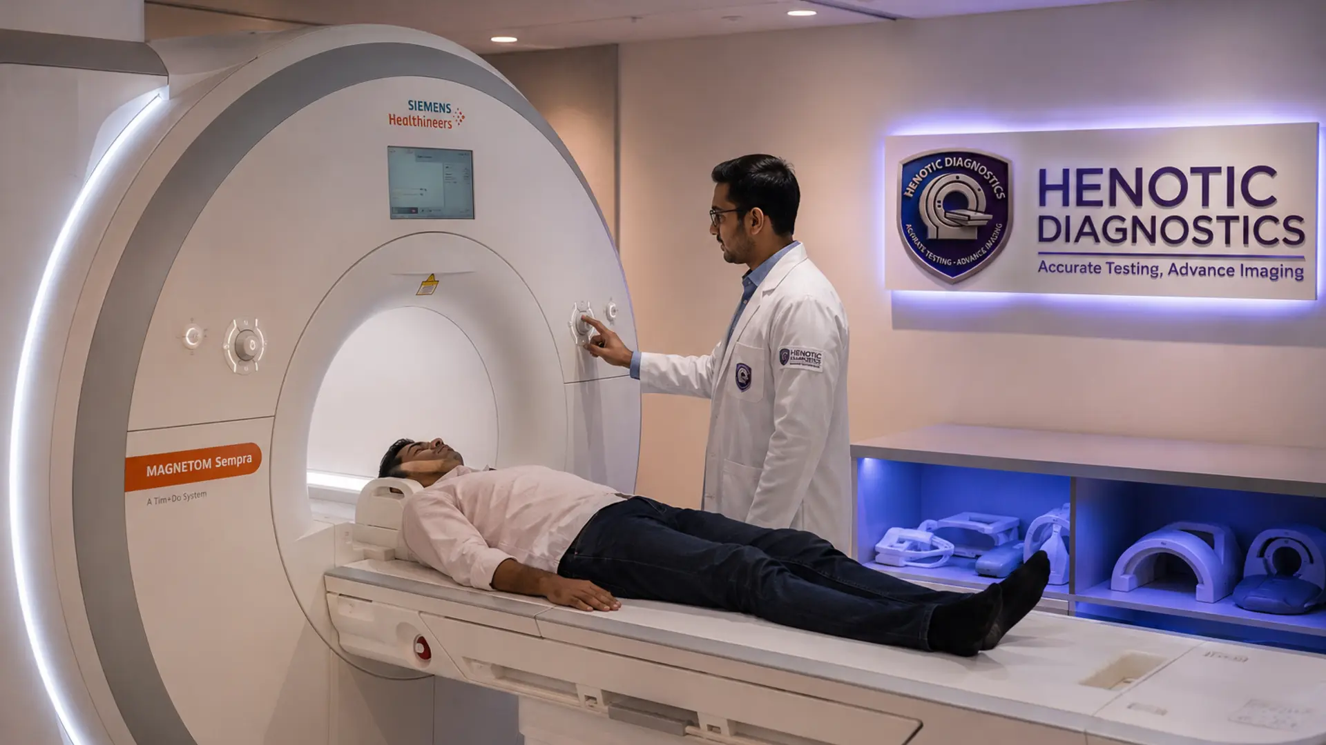 Advanced MRI scan imaging procedure for precise musculoskeletal diagnosis